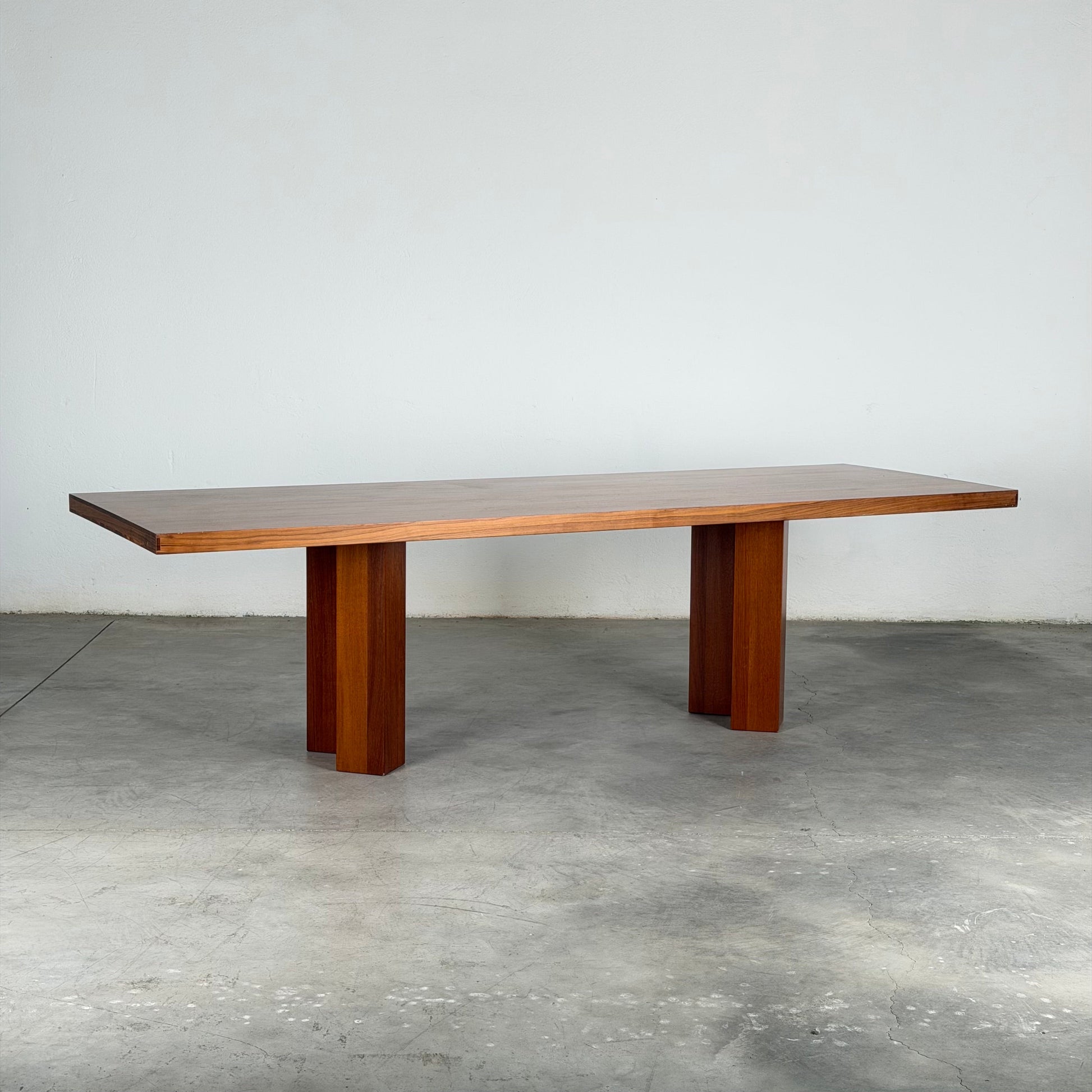Roberto Poggi for Poggi, Model TL63 Solid Walnut Dining Table, Italy, 1960s Dining Tables