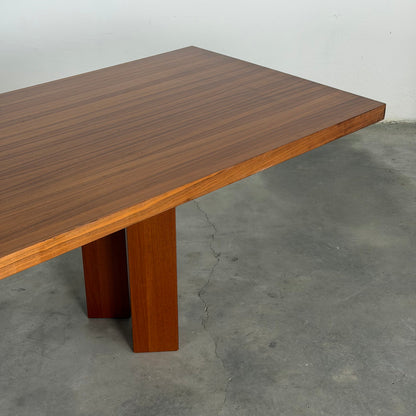 Roberto Poggi for Poggi, Model TL63 Solid Walnut Dining Table, Italy, 1960s Dining Tables
