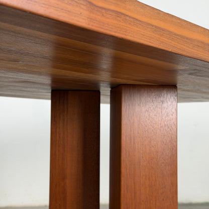 Roberto Poggi for Poggi, Model TL63 Solid Walnut Dining Table, Italy, 1960s Dining Tables