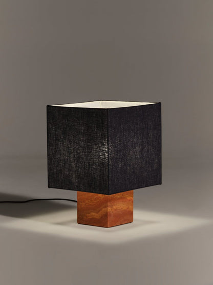 Roma Square Table Lamp in Navy by Nassi Table Lamps