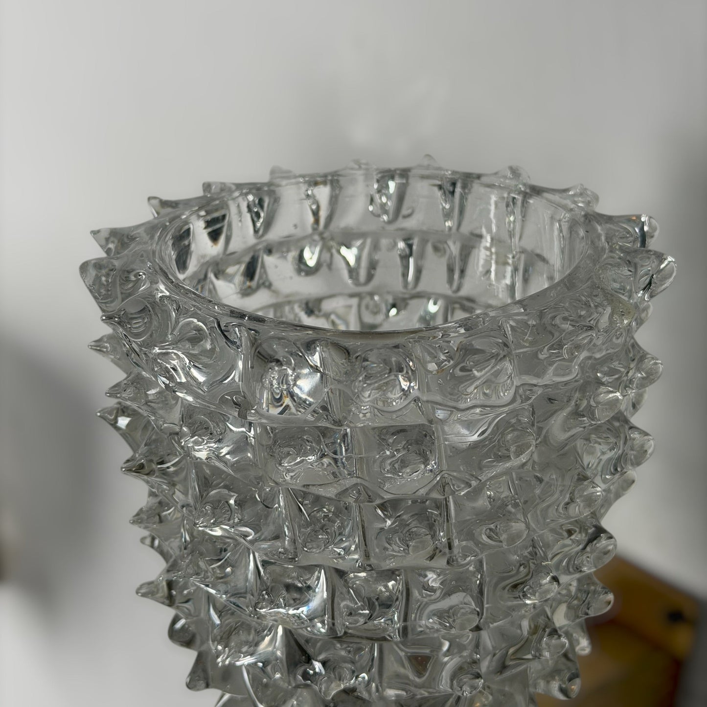 Pair of "Rostrato" Murano Glass Wall Sconces by Ercole Barovier for Barovier & Toso, 1940s Sconces