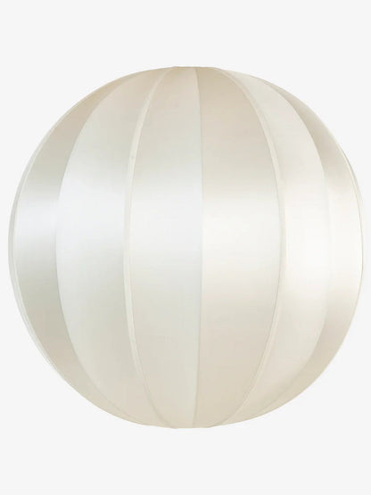 Round Extra Large Lampshade in Off-White Silk Lamp Shades