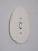 Rounded Single Gang Porcelain Light Switch Plate Hardware