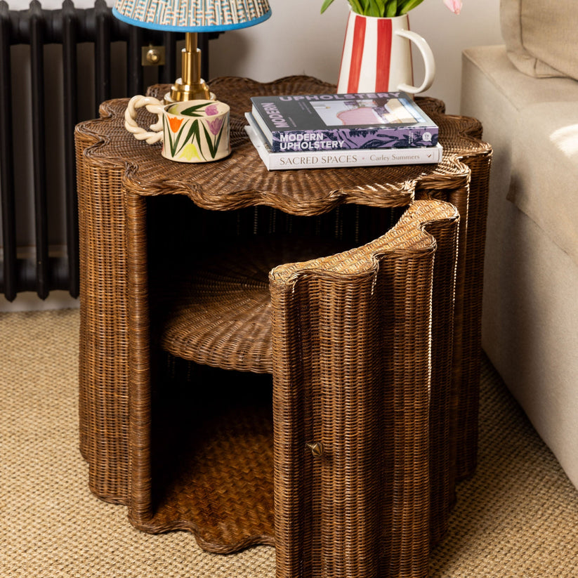 Ruby Table Top Ruby Rattan Side Table, End Tables – Claude Home