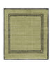 Rug & Kilim's Art Deco Rug in Green with Black Geometric Patterns Rugs
