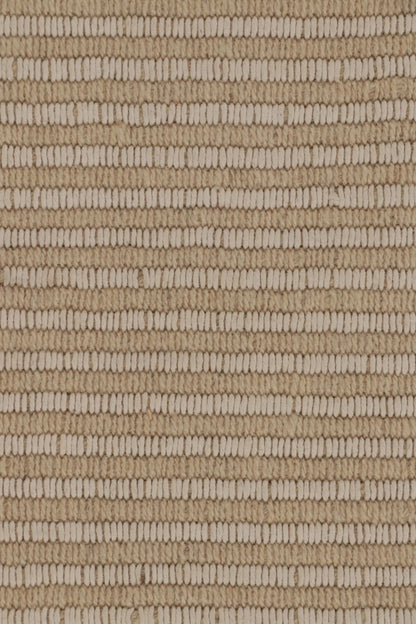 Rug & Kilim's Contemporary Accent Kilim, Square Rug in Cream and White Stripes Rugs