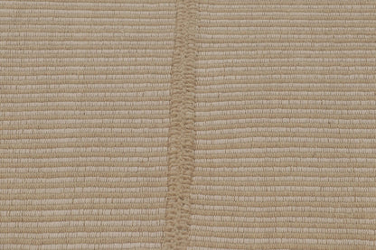 Rug & Kilim's Contemporary Accent Kilim, Square Rug in Cream and White Stripes Rugs