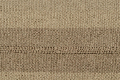 Rug & Kilim's Contemporary Kilim with Beige and Taupe Stripes and Brown Accents Rugs