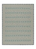 Rug & Kilim's Custom Scandinavian Rug with Pale Teal Geometric Patterns Rugs