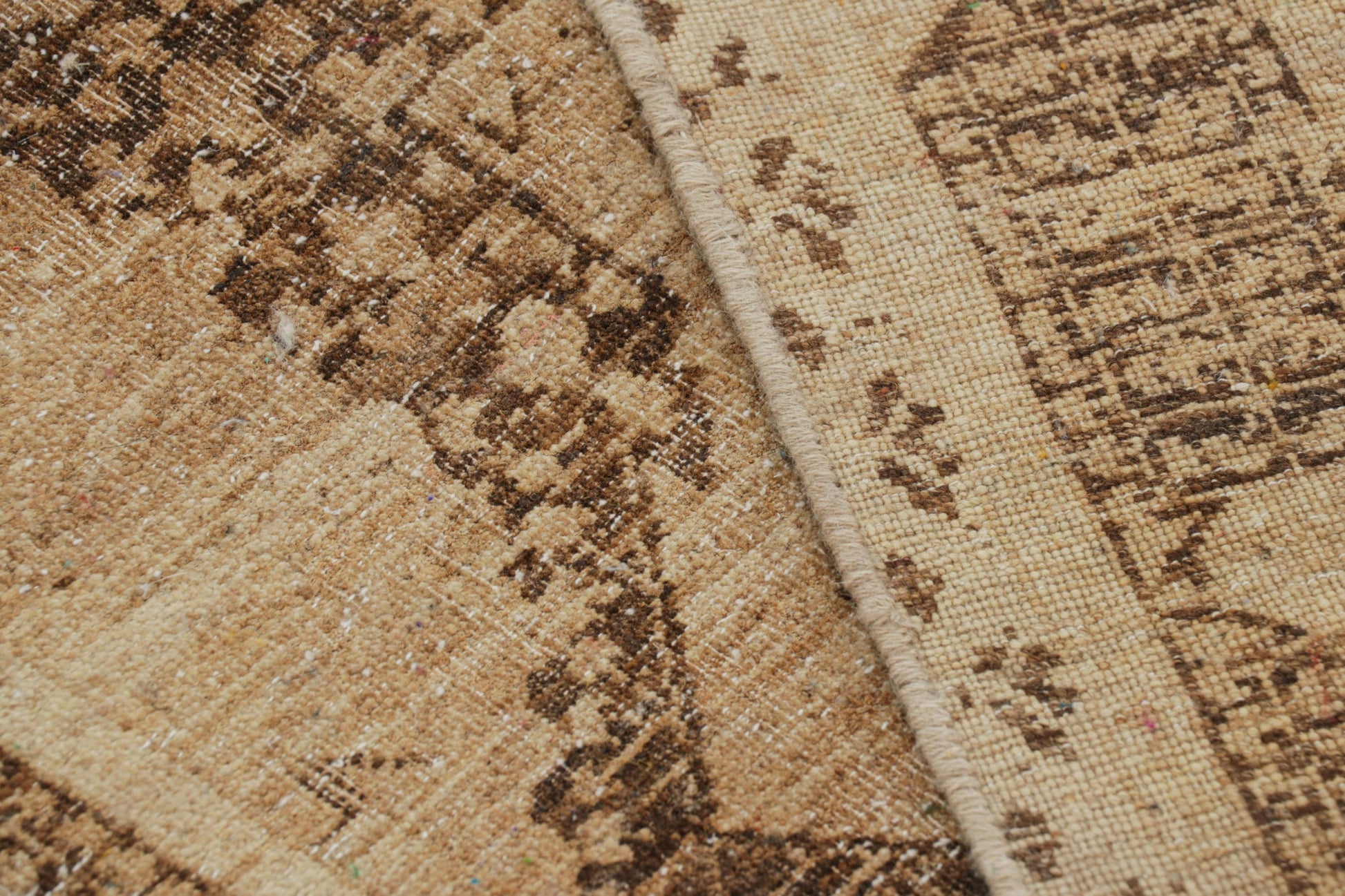 Rug & Kilim's Oriental Rug in Brown with Medallion and Geometric Patterns Rugs