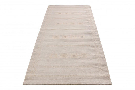 Rug & Kilim's Scandinavian Rug in Beige Brown Geometric pattern Rugs