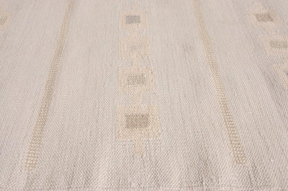 Rug & Kilim's Scandinavian Rug in Beige Brown Geometric pattern Rugs