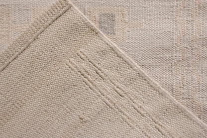 Rug & Kilim's Scandinavian Rug in Beige Brown Geometric pattern Rugs