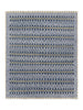 Rug & Kilim's Scandinavian Rug in Blue Gold and Off-White Geometric Patterns Rugs