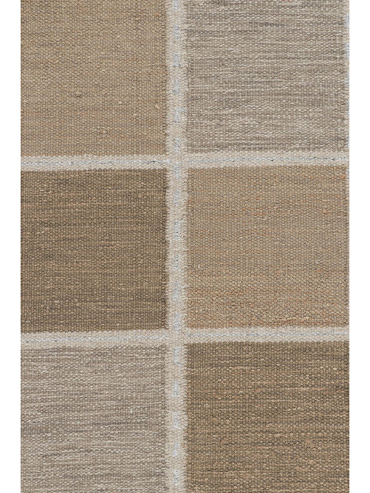 Rug & Kilim's Scandinavian Runner Rug in Beige-Brown with Geometric Patterns Rugs
