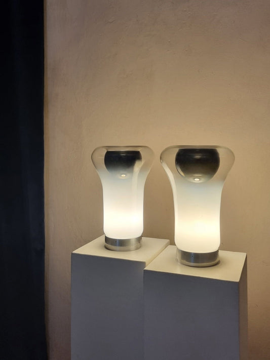 Saffo Desk Lamp Designed by Angelo Mangiarotti for Artemide, Italy 1967 Table Lamps