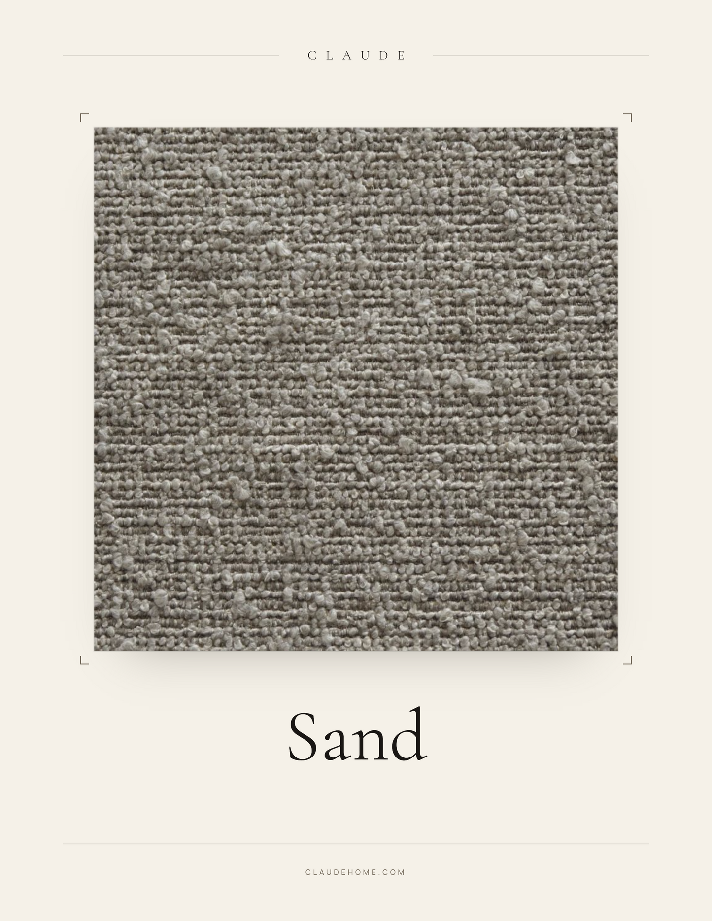 Modular Channel Sofa in Belgian Boucle