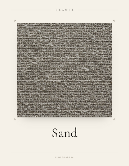 Modular Channel Sofa in Belgian Boucle