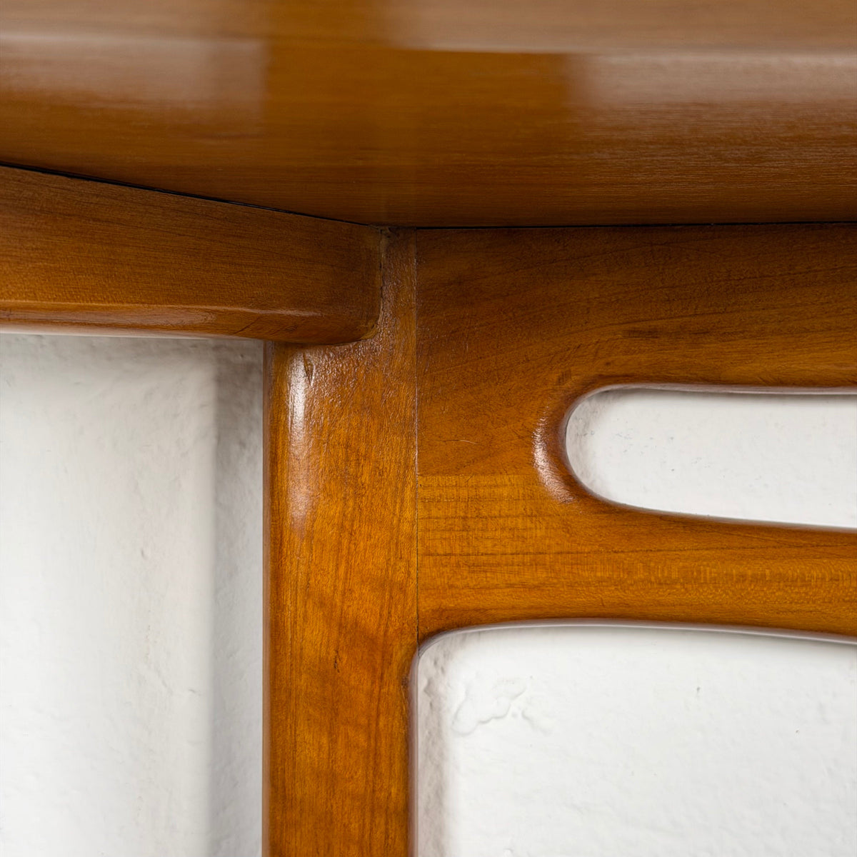 Sculptural Cherrywood Console Table, Attributed to Ico Parisi, Italy, 1950s Consoles