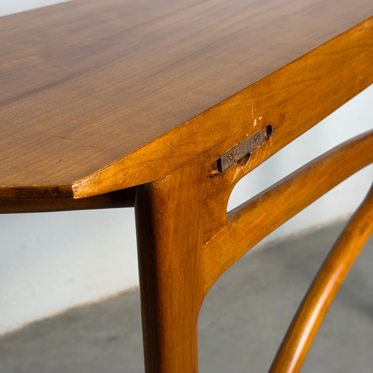 Sculptural Cherrywood Console Table, Attributed to Ico Parisi, Italy, 1950s Consoles