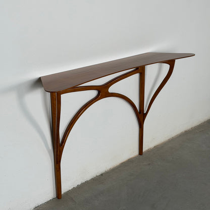 Sculptural Cherrywood Console Table, Attributed to Ico Parisi, Italy, 1950s Consoles