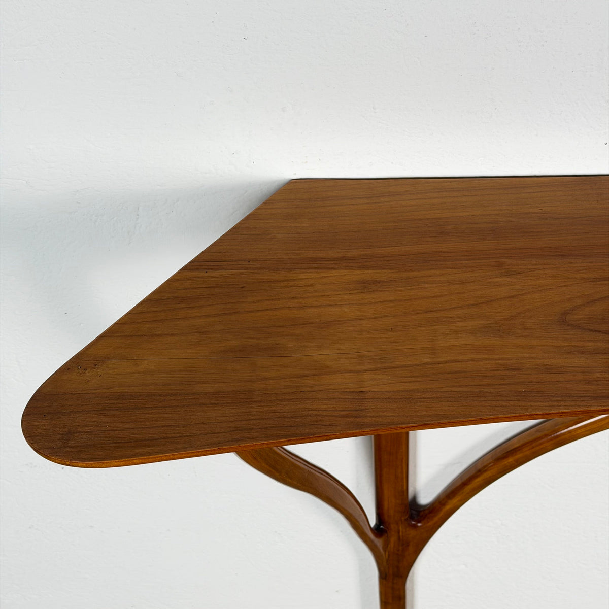 Sculptural Cherrywood Console Table, Attributed to Ico Parisi, Italy, 1950s Consoles