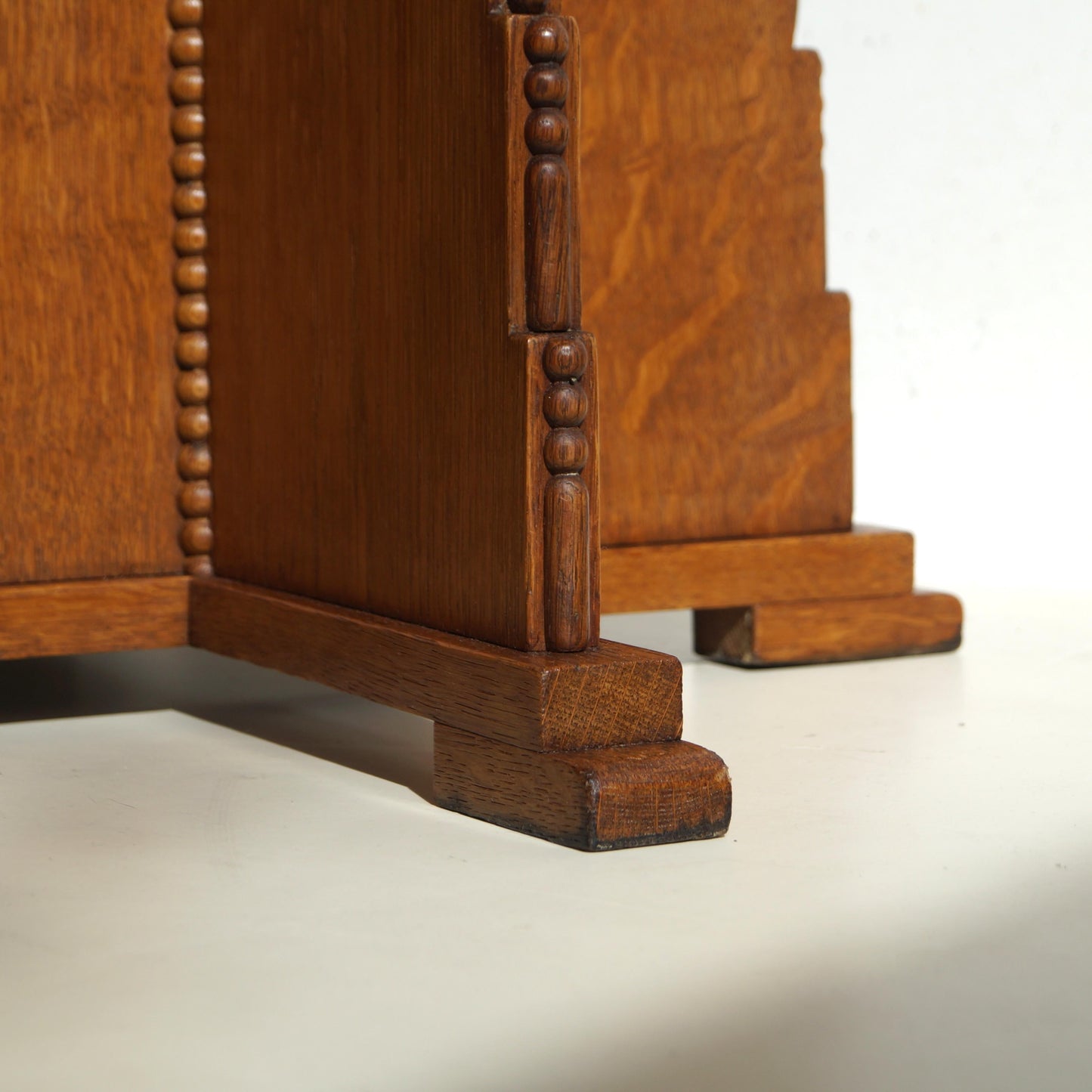Sculptural Dutch Art Deco Amsterdam School Pedestal Table, 1920s End Tables