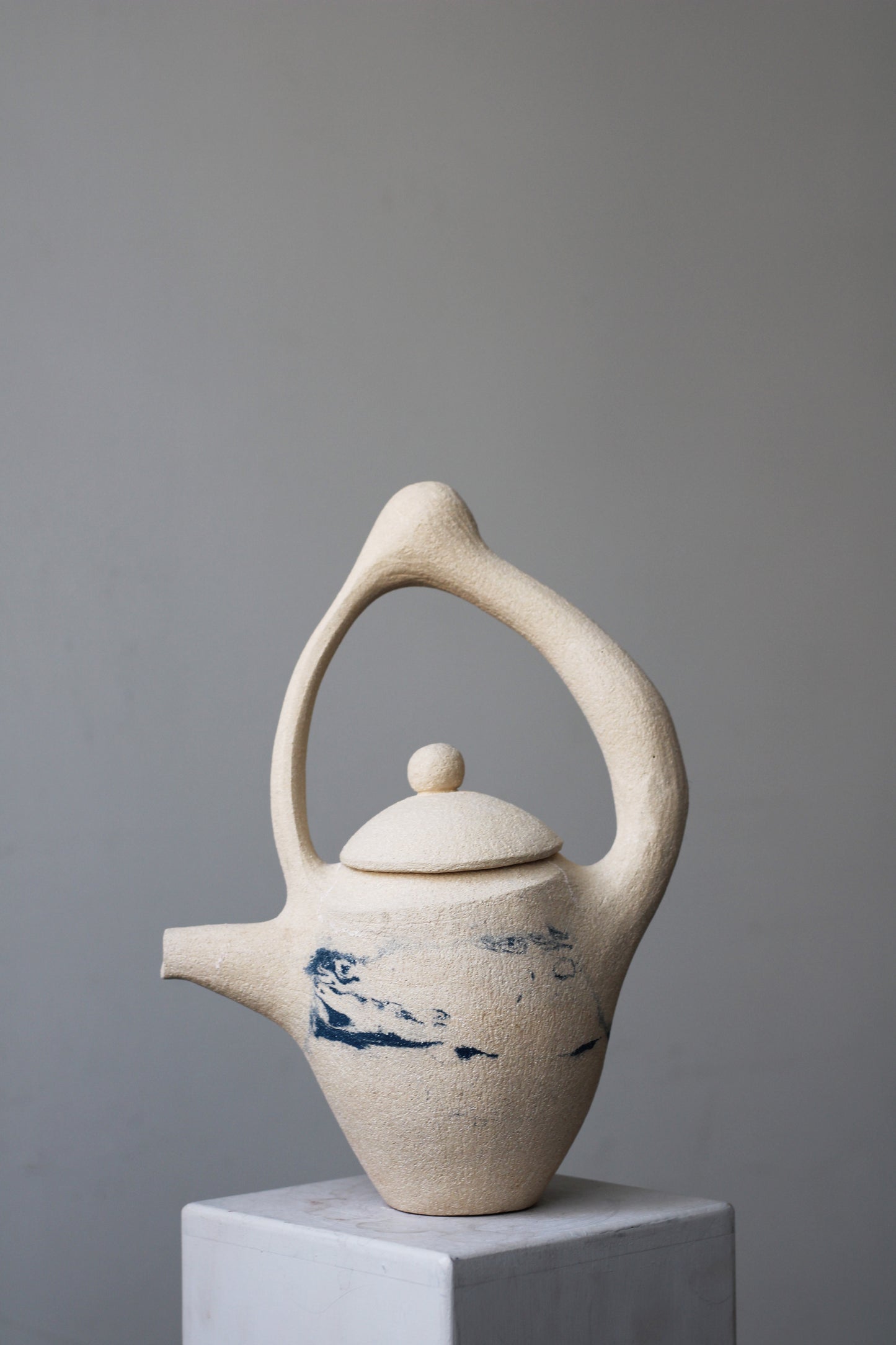 Sculptural Teapot Set (Via Nerikomi) I Sculptures