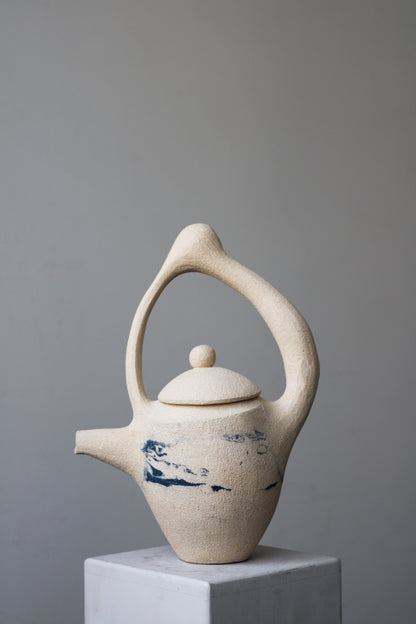 Sculptural Teapot Set (Via Nerikomi) I Sculptures