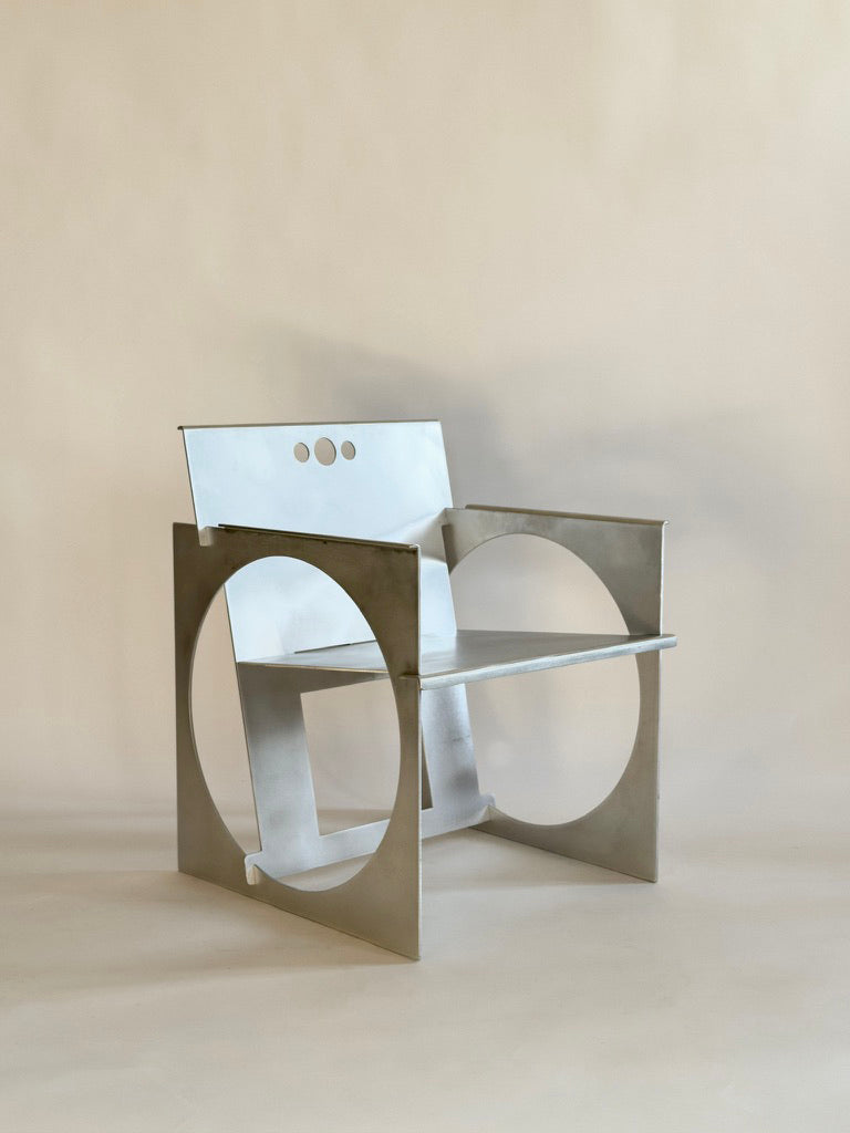 Sedia Tonda Alluminio Armchair Chairs