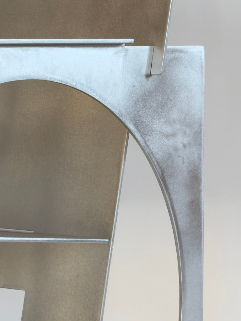 Sedia Tonda Alluminio Armchair