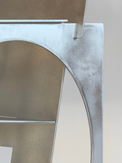 Sedia Tonda Alluminio Armchair