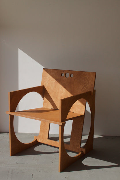 Sedia Tonda Wood Armchair