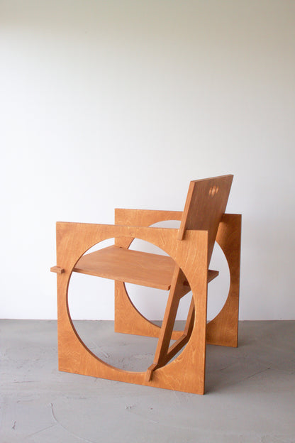 Sedia Tonda Wood Armchair