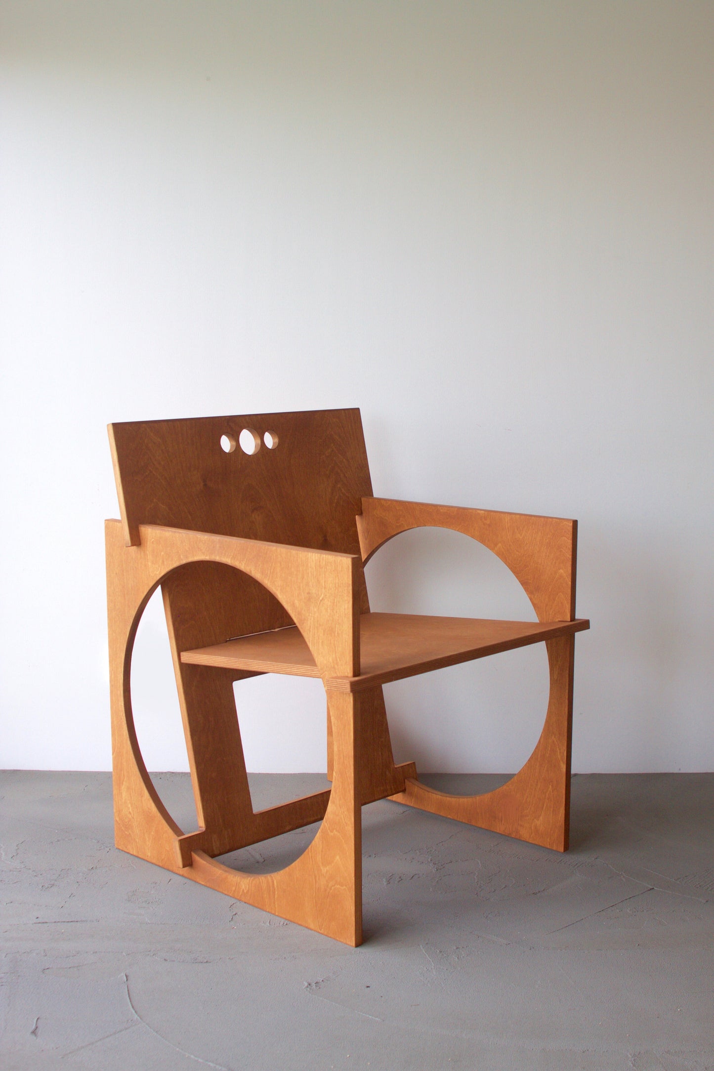 Sedia Tonda Wood Armchair