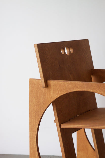 Sedia Tonda Wood Armchair