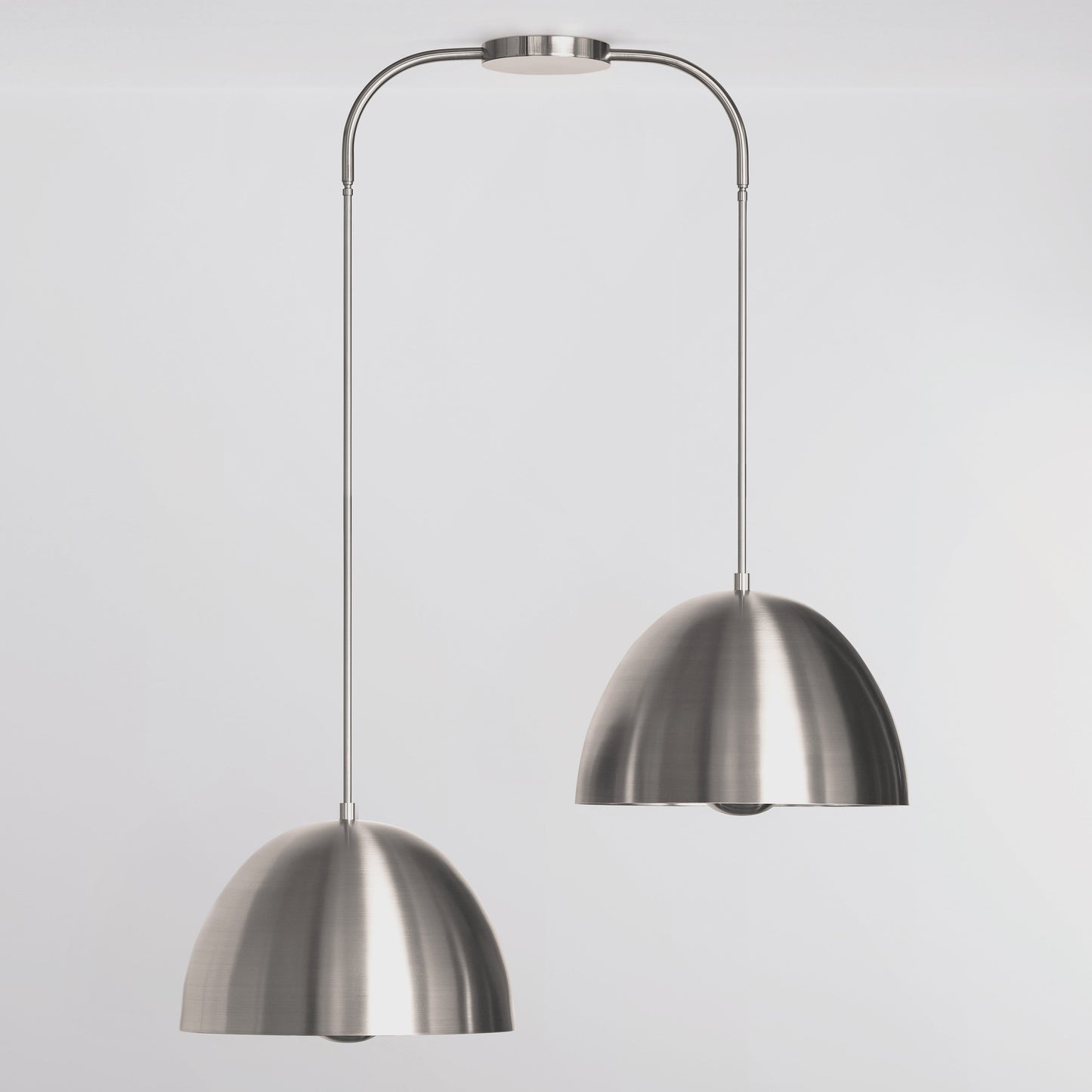 Seesa Offset 18 Pendant Light in Brushed Nickel Pendant Lights