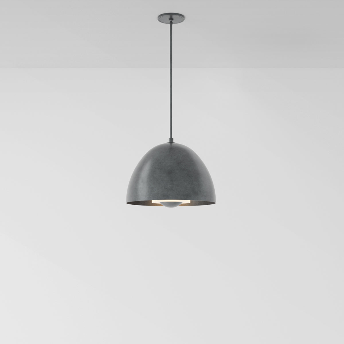 Seesa Single 18 Pendant Light in Aged Pewter Pendant Lights