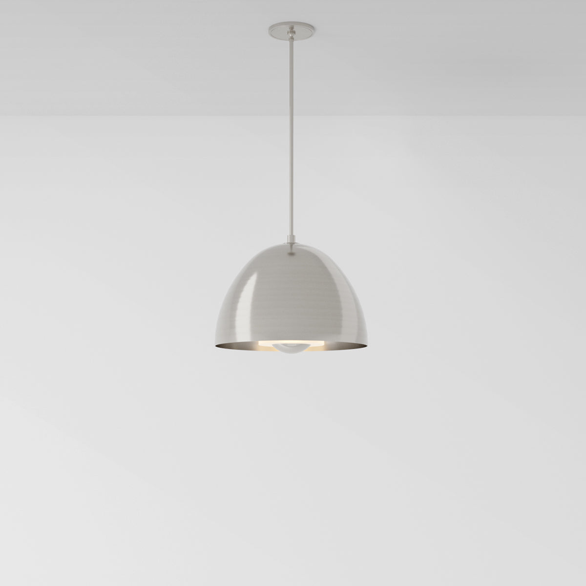 Seesa Single 18 Pendant Light in Brushed Nickel Pendant Lights