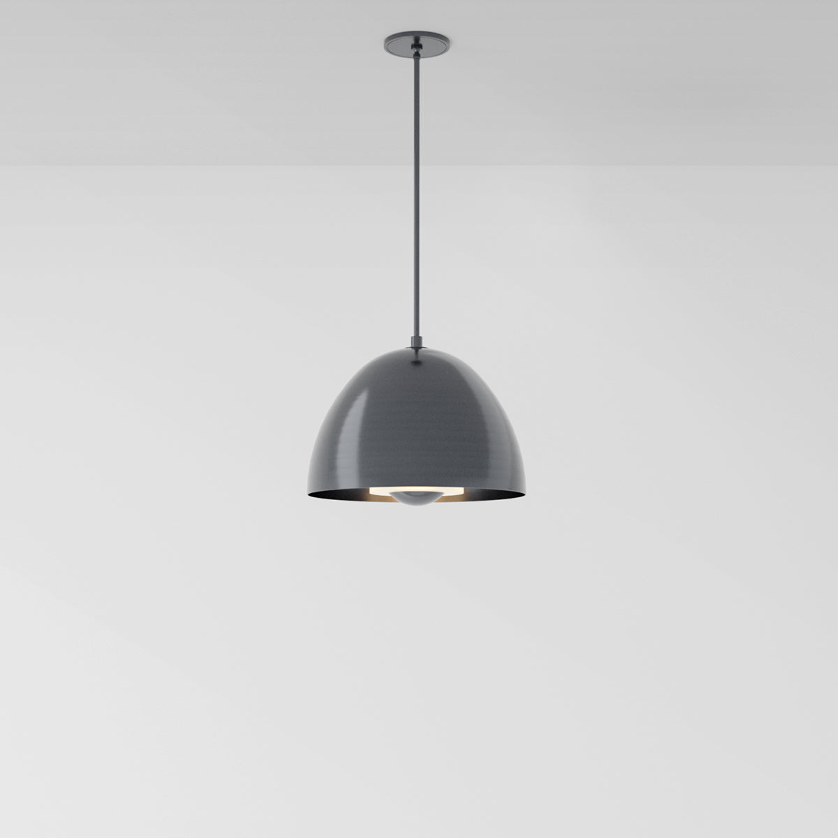 Seesa Single 18 Pendant Light in Pewter Pendant Lights