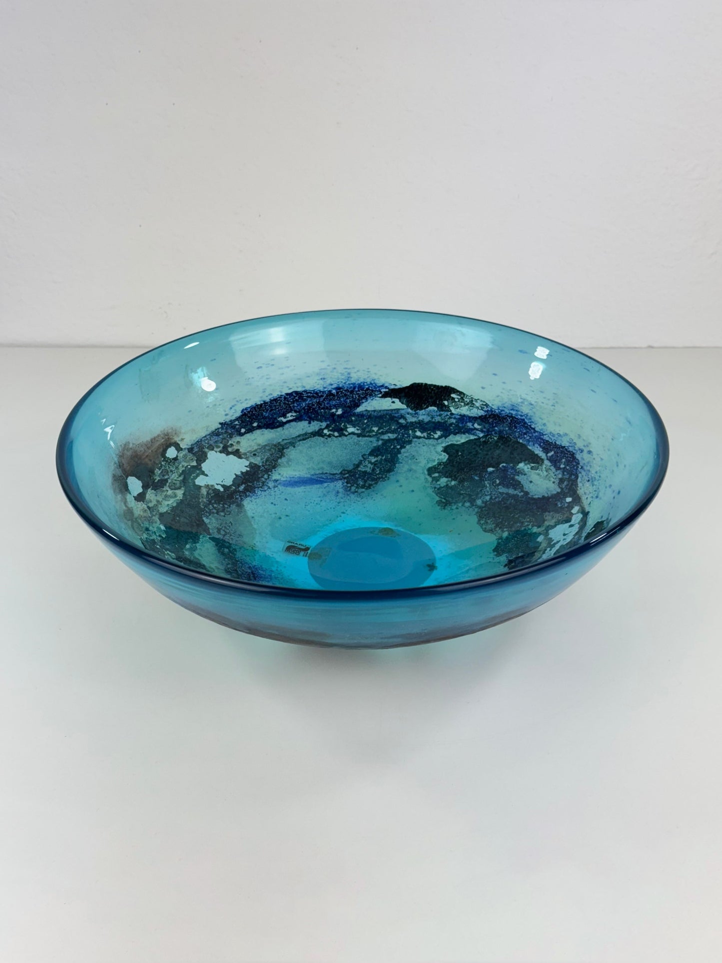 Seguso Vetri d'Arte, Murano - Large Glass Centerpiece Bowl, 1980s Bowls