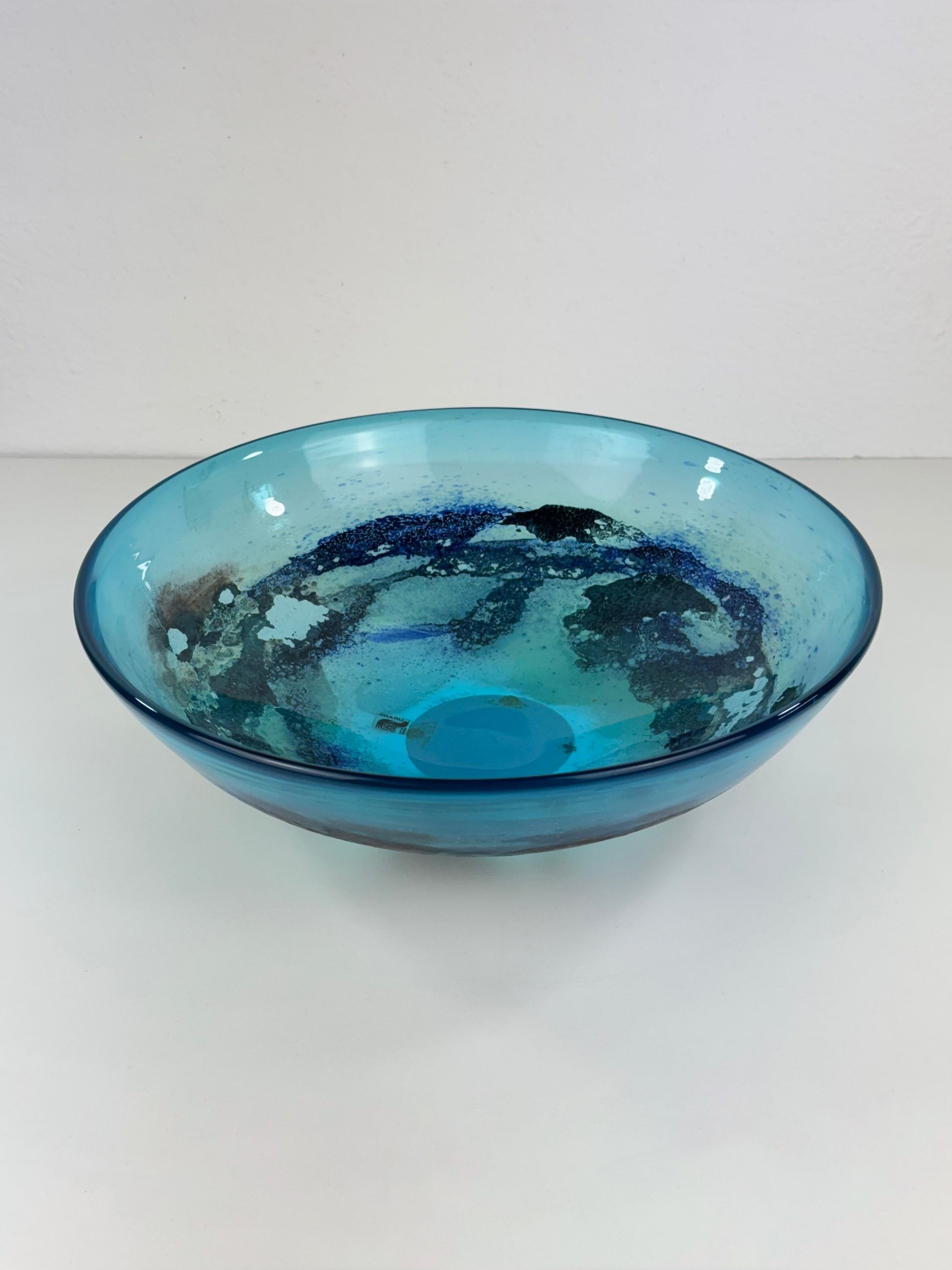 Seguso Vetri d'Arte, Murano - Large Glass Centerpiece Bowl, 1980s Bowls