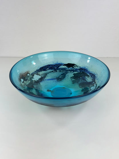 Seguso Vetri d'Arte, Murano - Large Glass Centerpiece Bowl, 1980s Bowls