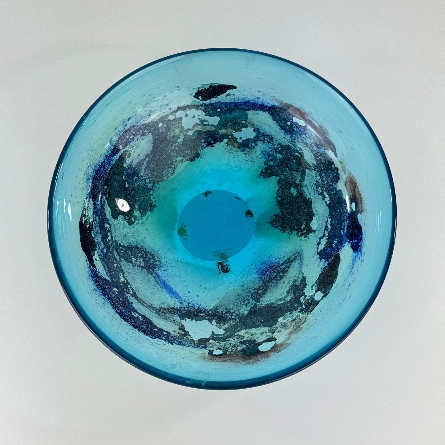 Seguso Vetri d'Arte, Murano - Large Glass Centerpiece Bowl, 1980s Bowls