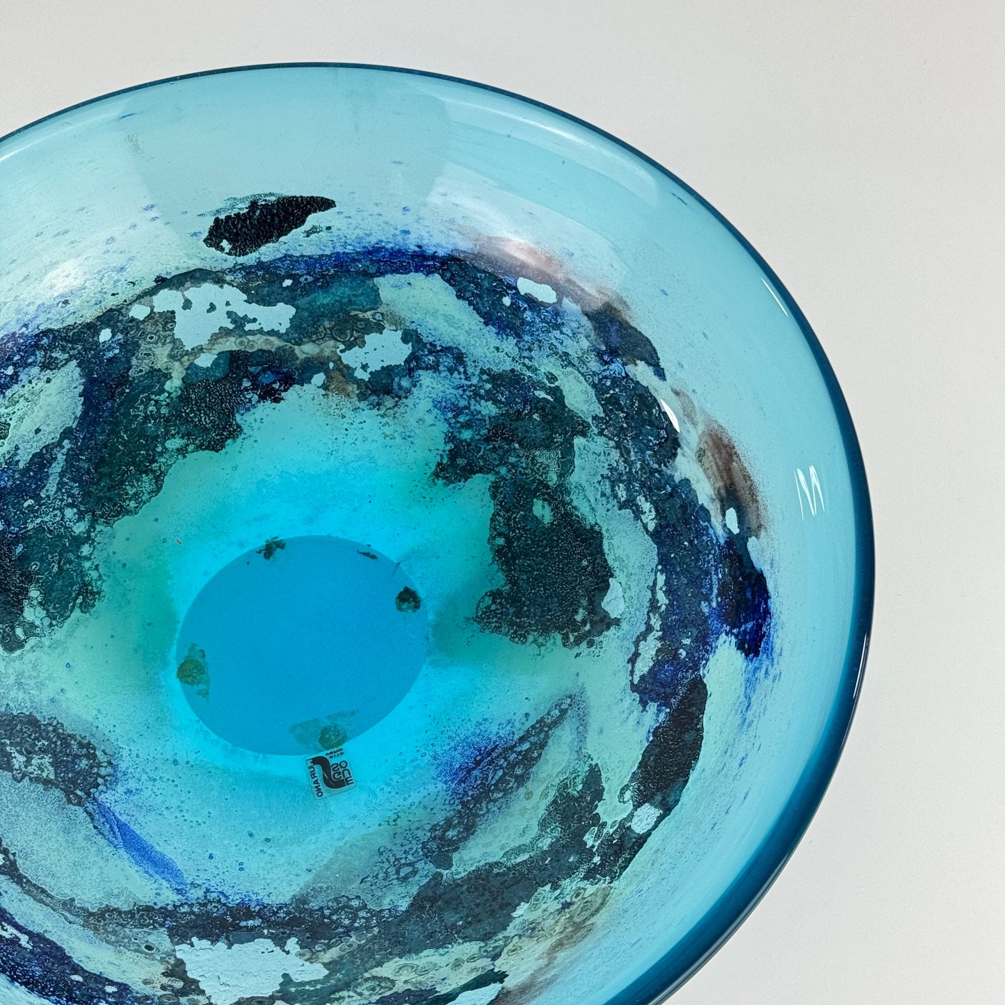 Seguso Vetri d'Arte, Murano - Large Glass Centerpiece Bowl, 1980s Bowls