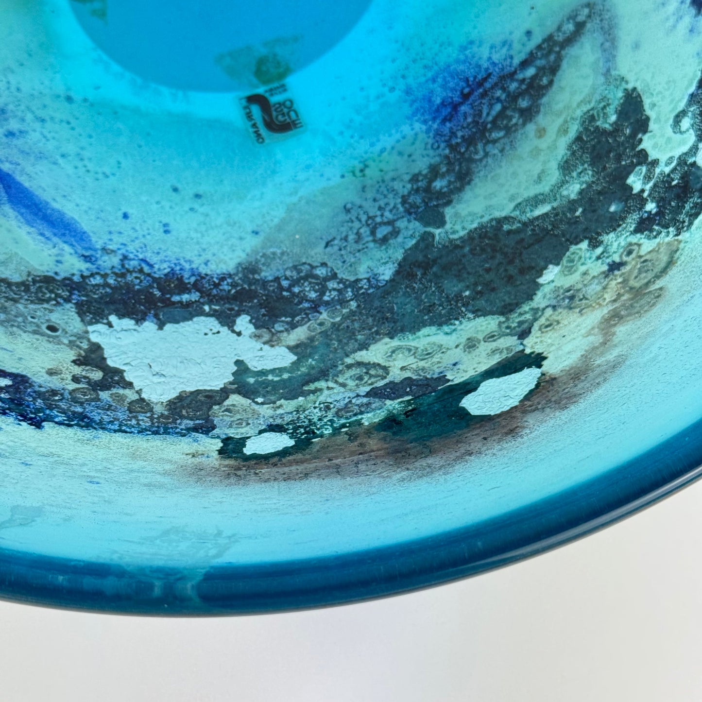 Seguso Vetri d'Arte, Murano - Large Glass Centerpiece Bowl, 1980s Bowls