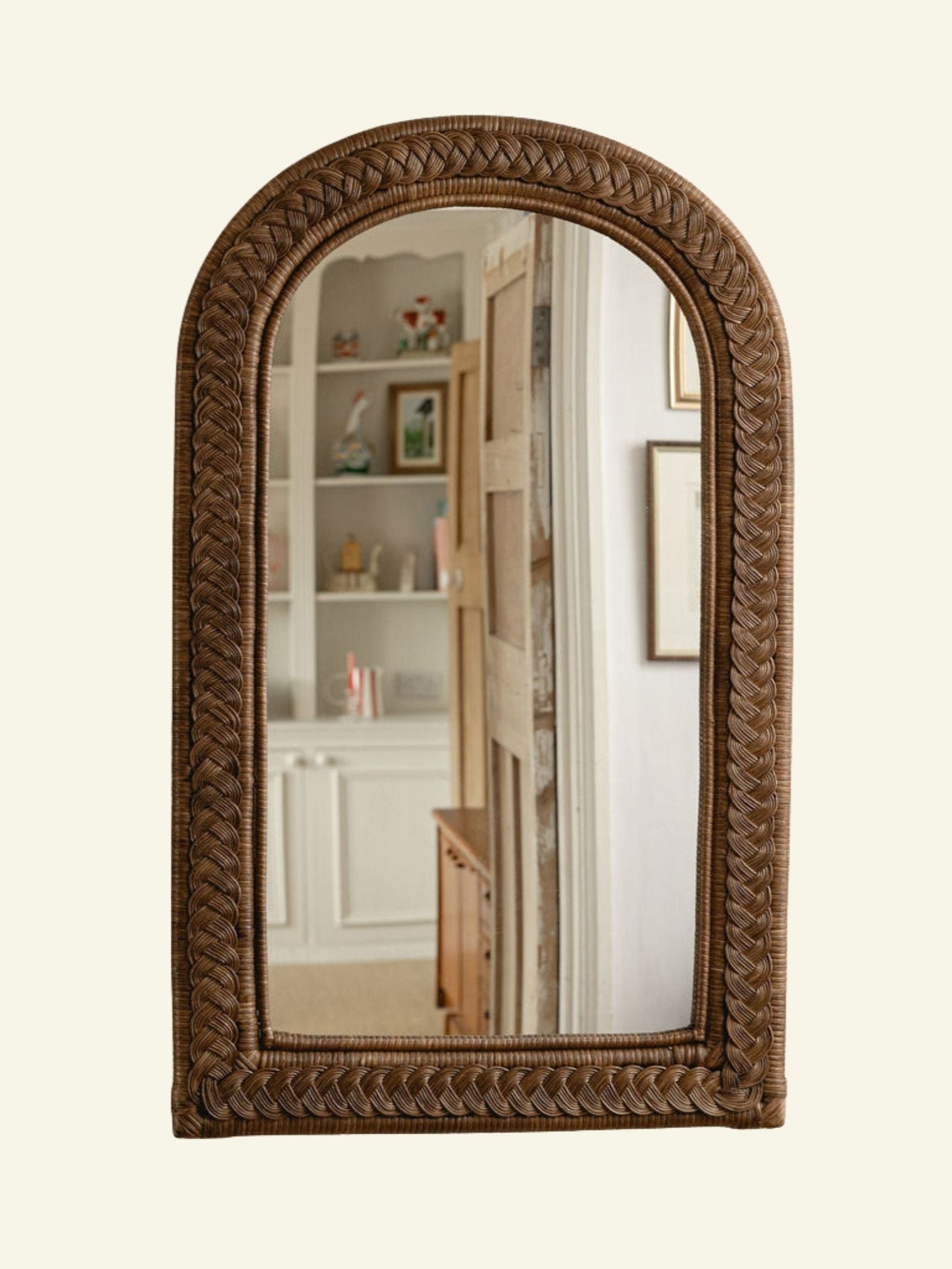 Serena Arched Rattan Mirror Mirrors