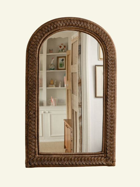 Serena Arched Rattan Mirror Mirrors