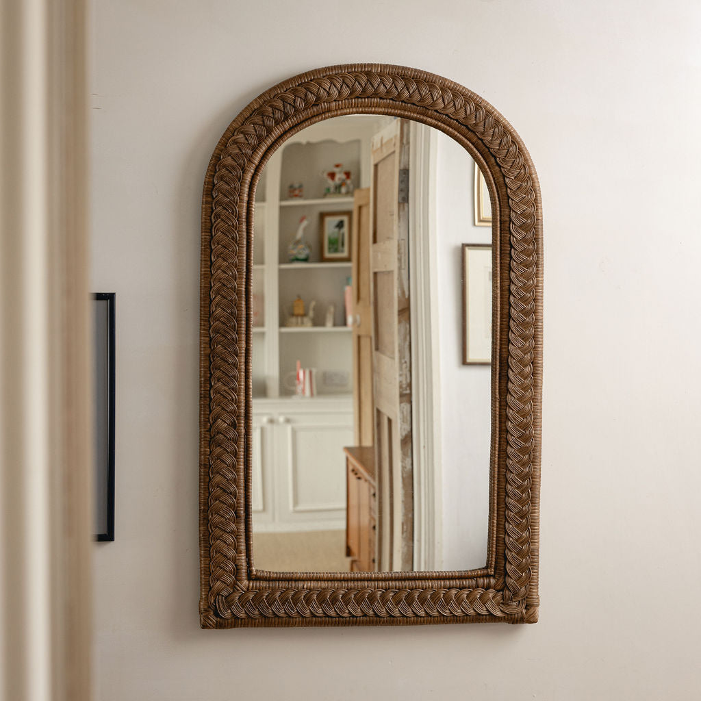 Serena Arched Rattan Mirror Mirrors