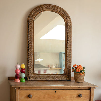 Serena Arched Rattan Mirror Mirrors
